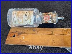 Antique CB Woodworth & Sons NY Bottle BUTTON HOLE BOUQET HANDKERCHIEF EXTRACT