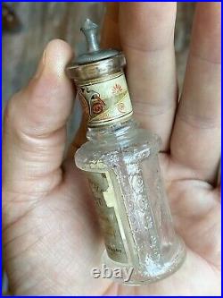 Antique CB Woodworth & Sons NY Bottle BUTTON HOLE BOUQET HANDKERCHIEF EXTRACT