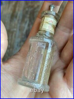 Antique CB Woodworth & Sons NY Bottle BUTTON HOLE BOUQET HANDKERCHIEF EXTRACT