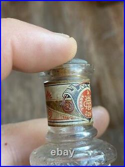 Antique CB Woodworth & Sons NY Bottle BUTTON HOLE BOUQET HANDKERCHIEF EXTRACT