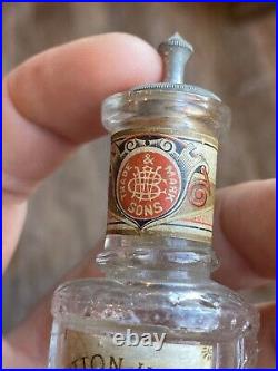 Antique CB Woodworth & Sons NY Bottle BUTTON HOLE BOUQET HANDKERCHIEF EXTRACT