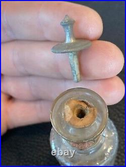 Antique CB Woodworth & Sons NY Bottle BUTTON HOLE BOUQET HANDKERCHIEF EXTRACT