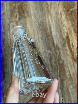 Antique CB Woodworth & Sons Perfume Triangle Bottle Rochester NY Splash Decanter