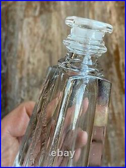 Antique CB Woodworth & Sons Perfume Triangle Bottle Rochester NY Splash Decanter