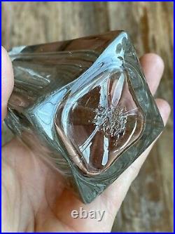 Antique CB Woodworth & Sons Perfume Triangle Bottle Rochester NY Splash Decanter