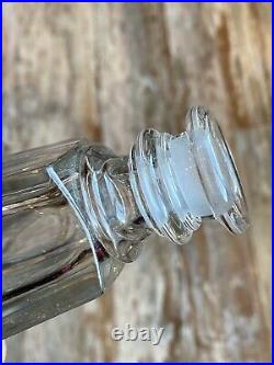 Antique CB Woodworth & Sons Perfume Triangle Bottle Rochester NY Splash Decanter