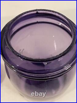 Antique CJFCo Mason's Improved Jar Clyde NY Amethyst Purple Quart Vintage RARE