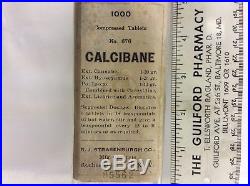 Antique Cannabis Ext Calcibane bottle Strasenburgh Co, Rochester, NY