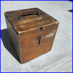 Antique Chemical Bottle Box From Utica NY Psychiatric Center- Insane Asylum