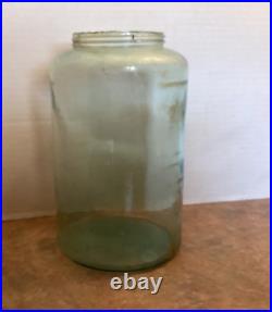 Antique Criessner & Co. NY No. 13 Aqua Jar 10 inches tall