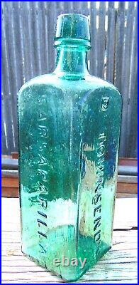 Antique DR TOWNSEND'S SARSAPARILLA Bottle ALBANY N. Y