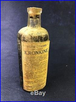 Antique Dr Claris Veterinary Horse Medicine Bottle Buffalo Ny Original Labels