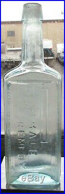 Antique Dr. Kilmer's Medicine aqua bottle Female Remedy Binghamton N. Y