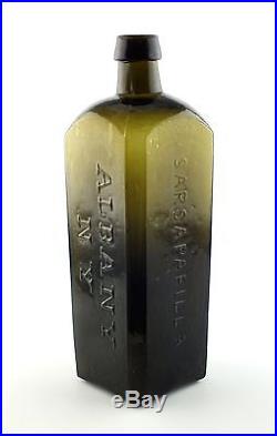 Antique Dr. Townsends Sarsaparilla Albany NY Glass Bottle