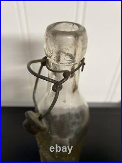 Antique E. Pringle Tuxedo Park NY Glass Bottle Blob Top 9-1/4 Bale Beer Soda
