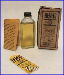 Antique En Ar Co Medicine Bottle WithBox National Remedy Co. New York Rare Version