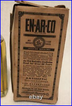 Antique En Ar Co Medicine Bottle WithBox National Remedy Co. New York Rare Version