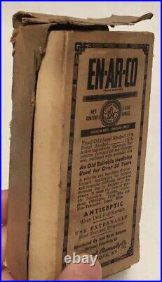 Antique En Ar Co Medicine Bottle WithBox National Remedy Co. New York Rare Version