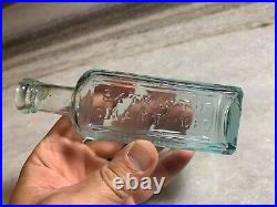 Antique Extract Smart Weed Smartweed Carters Buffalo NY Bottle Applied Top Lip