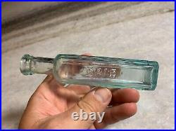 Antique Extract Smart Weed Smartweed Carters Buffalo NY Bottle Applied Top Lip