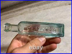 Antique Extract Smart Weed Smartweed Carters Buffalo NY Bottle Applied Top Lip