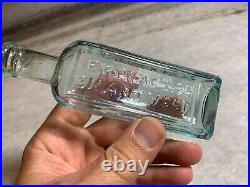 Antique Extract Smart Weed Smartweed Carters Buffalo NY Bottle Applied Top Lip