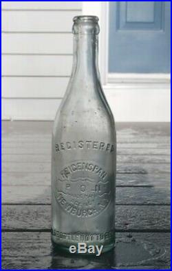 Antique FEIGENSPAN P. O. N. (Pride of Newark) AGENCY Beer Bottle, NEWBURGH, N. Y