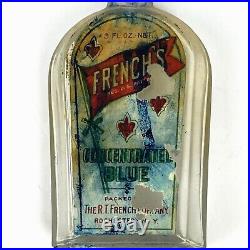 Antique French's Concentrated Blue R T French Seltzer Soda Fountain Rochester NY