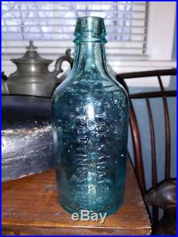 Antique Geyser Spring Saratoga New York Spouting Glass Bottle Mineral Water