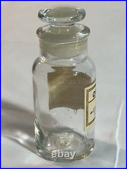 Antique Gold Label opium apothecary druggist Medicine bottle Wellsville New York
