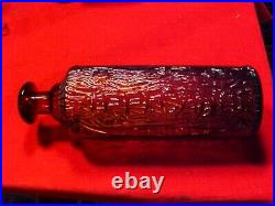 Antique H H Warner & Co Tippecanoe Amber Medicine Bottle Rochester Ny #3 Perfect