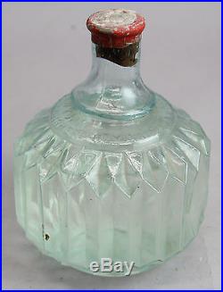 Antique Hayward Hand Grenade New York Fire Extinguisher Glass Mint Sealed Bottle
