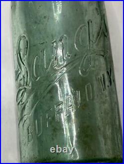 Antique Jung's Prohibition Glass Liquor Bottle Buffalo New York Empty Bottle