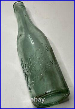 Antique Jung's Prohibition Glass Liquor Bottle Buffalo New York Empty Bottle