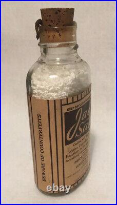 Antique Lad Salts Medicine Bottle Whitehall Pharmacal Co. New York NY Rare