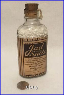 Antique Lad Salts Medicine Bottle Whitehall Pharmacal Co. New York NY Rare