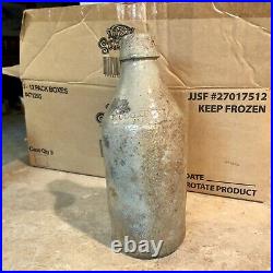 Antique Large Stoneware Beer Bottle T Cockroft Incised 1850s-60s New York Dug