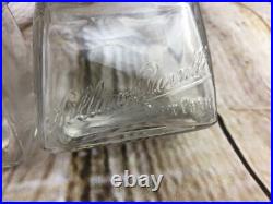 Antique Lillian Russell Toilet Preparation New York Bottle Glass Vanity 1900's 2