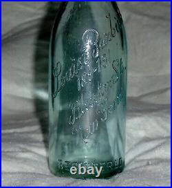 Antique Louis Barbieri Beer Bottle, Blob Top With Intact Stopper Excellent Cond