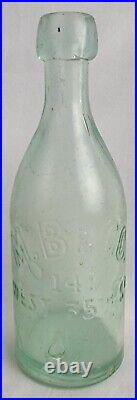 Antique Morgan Brothers M. B. & Co Beer Soda Bottle Manhattan NY Blob Top c1861