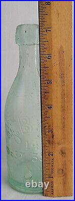 Antique Morgan Brothers M. B. & Co Beer Soda Bottle Manhattan NY Blob Top c1861