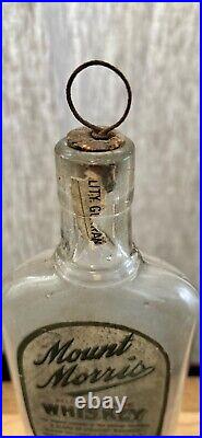 Antique Mount Morris Whiskey Bottle Elias & Samuels Pre Pro Rare Cotton Club