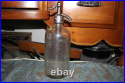 Antique Myer Bottling Company New York Clear Glass Seltzer Bottle