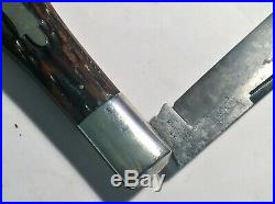 Antique Napanoch Knife Co. N. Y. Coke Bottle Bone Pocket Knife Beauty And RARE