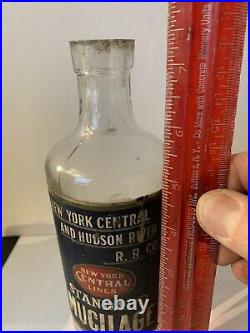 Antique New York Central LINES Hudson River RR Railroad STNDRD MUCILAGE Bottle