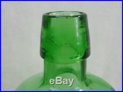 Antique Old Dr J Townsend's Sarsaparilla New York Green Glass Bitters Bottle 10