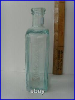 Antique Open Pontil Rare Auburn, N. Y. Medicine Bottle 7&1/8th 1820-1850 67/2