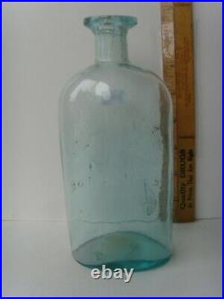 Antique Open Pontil Rare New York Medicine Bottle 7½ circa 1820-1850 67/1