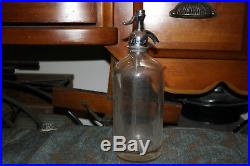 Antique Park Bottling Works Bronx New York Seltzer Clear Glass Bottle