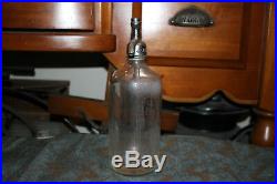 Antique Park Bottling Works Bronx New York Seltzer Clear Glass Bottle